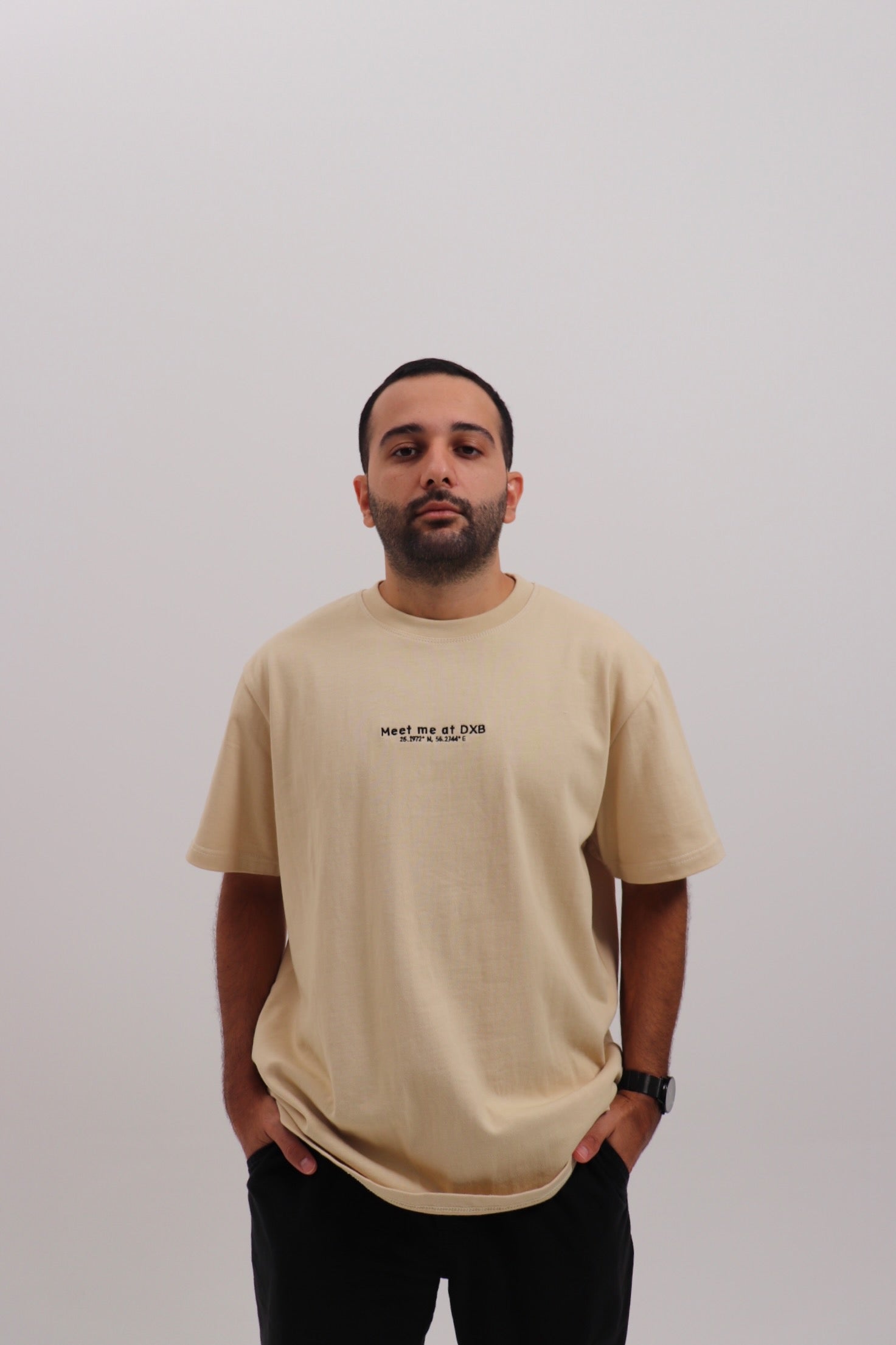 Essential DXB Tee Beige