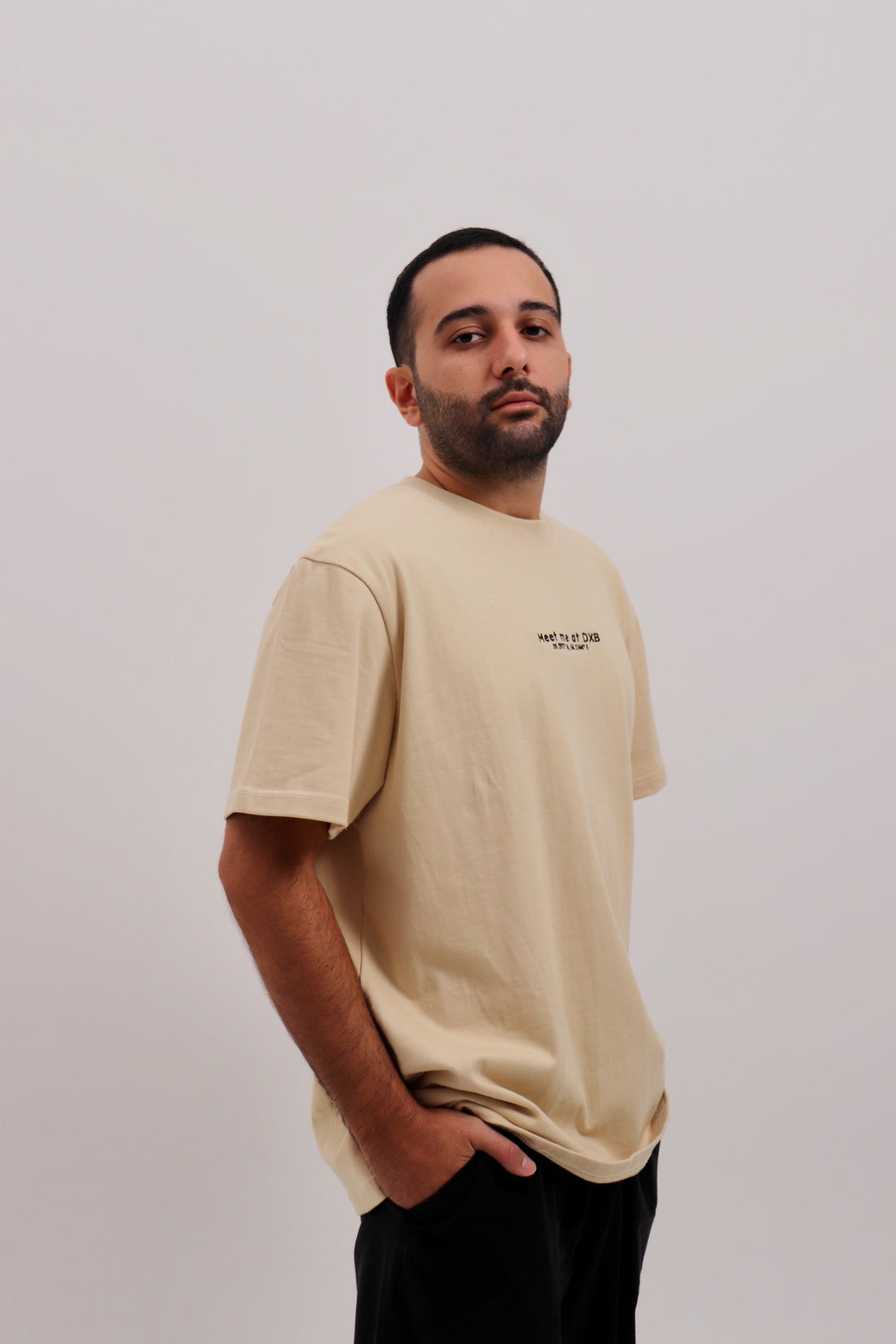 Essential DXB Tee Beige