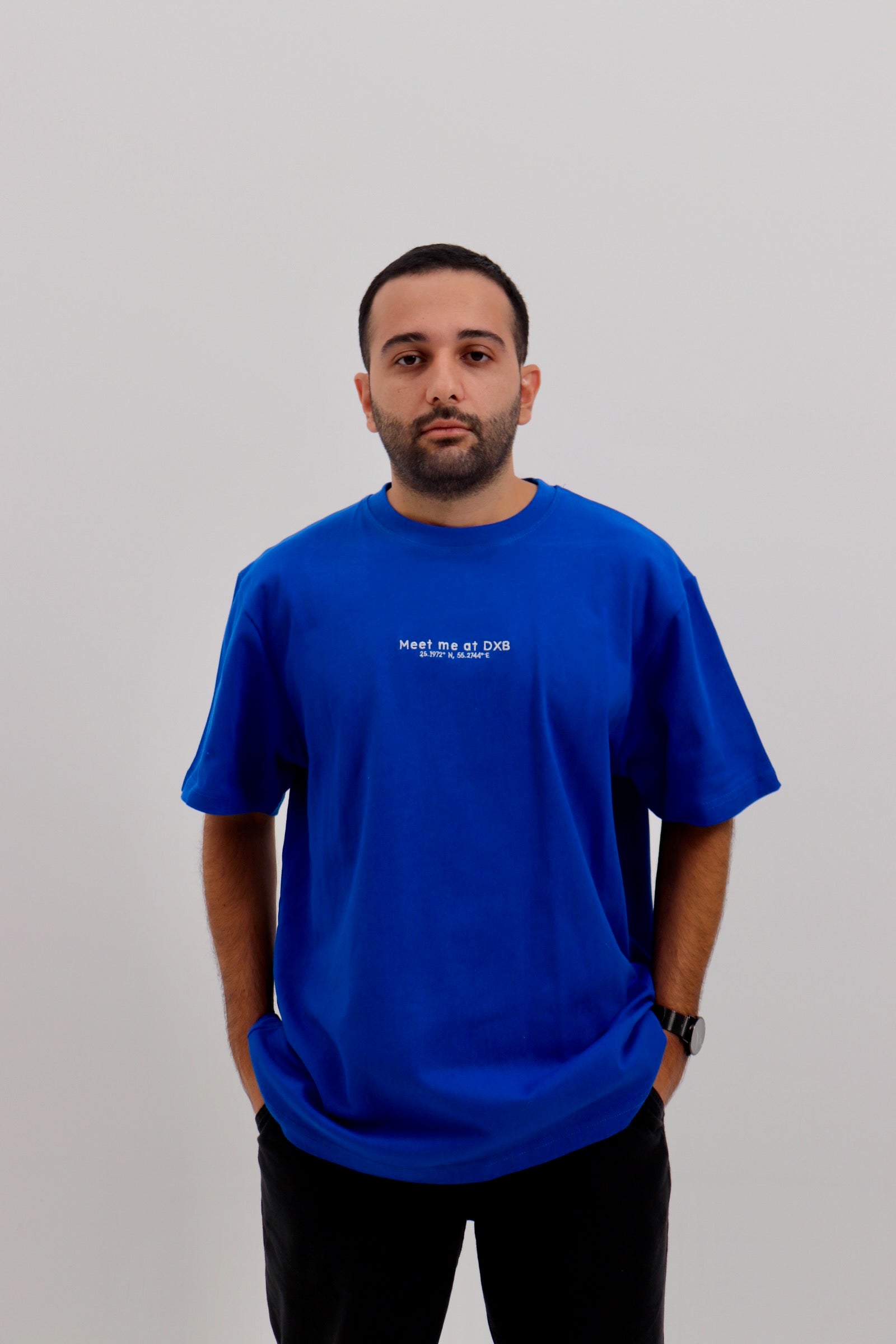 Essential DXB Tee Blue