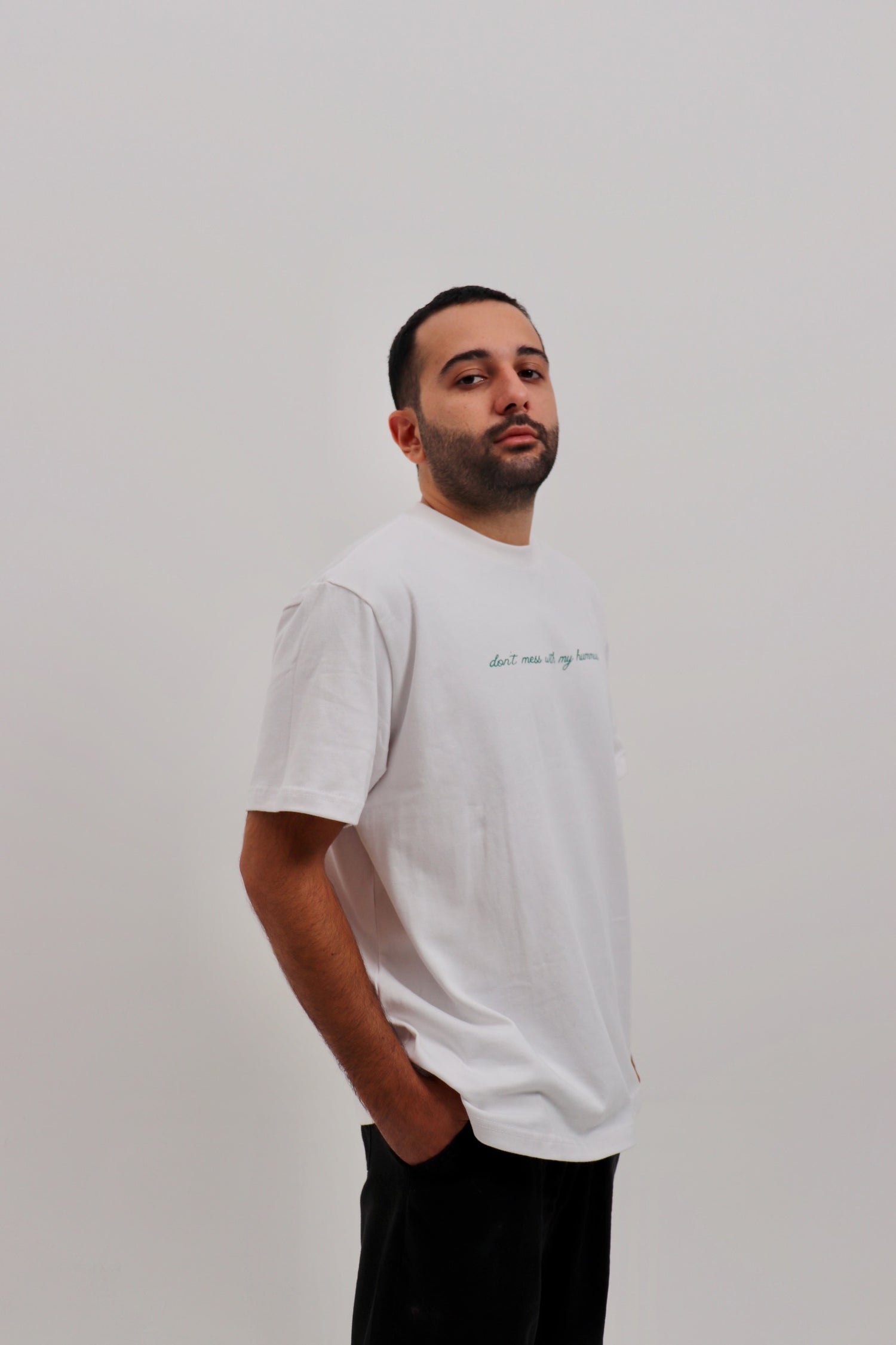 Hummus Tee White