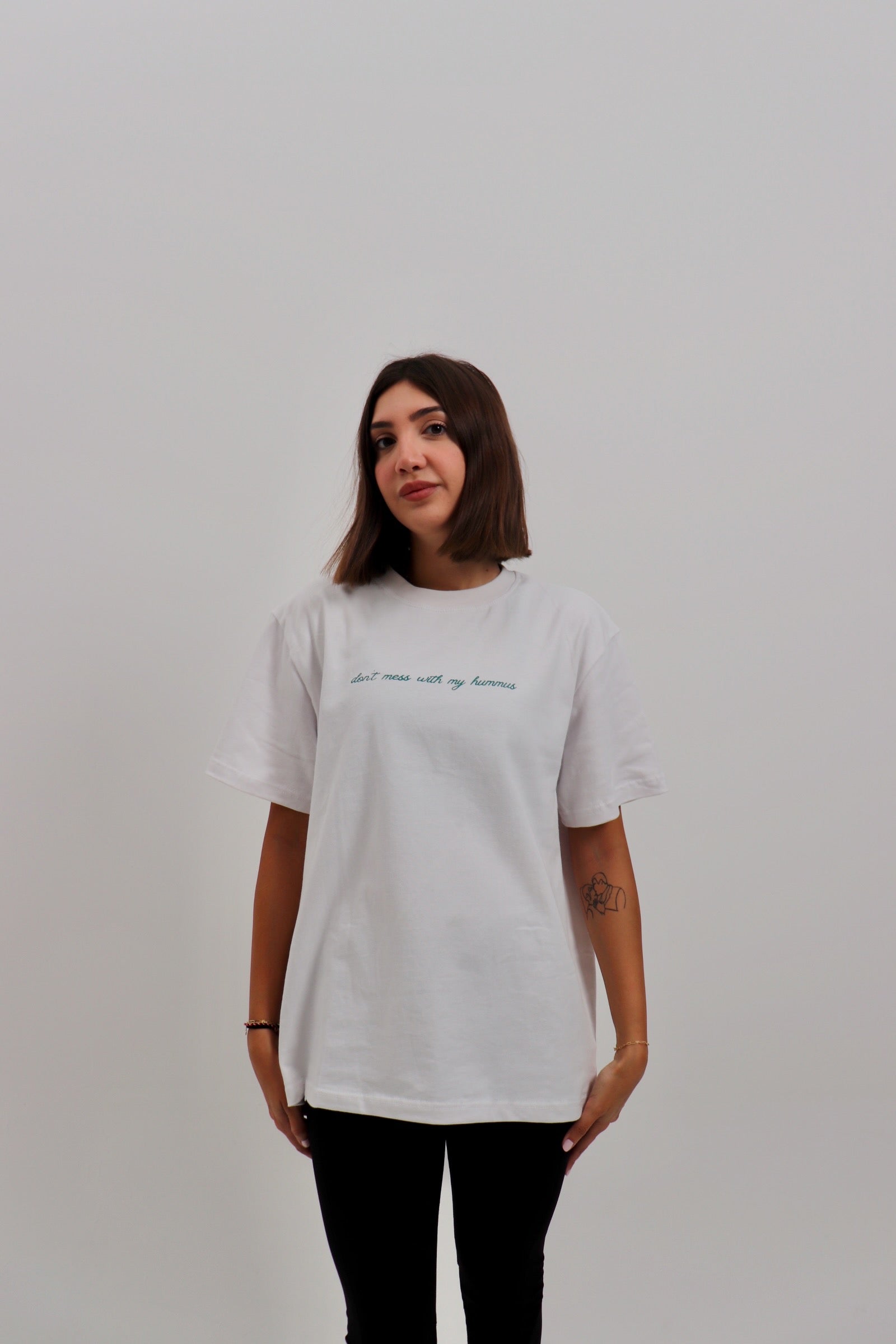 Hummus Tee White