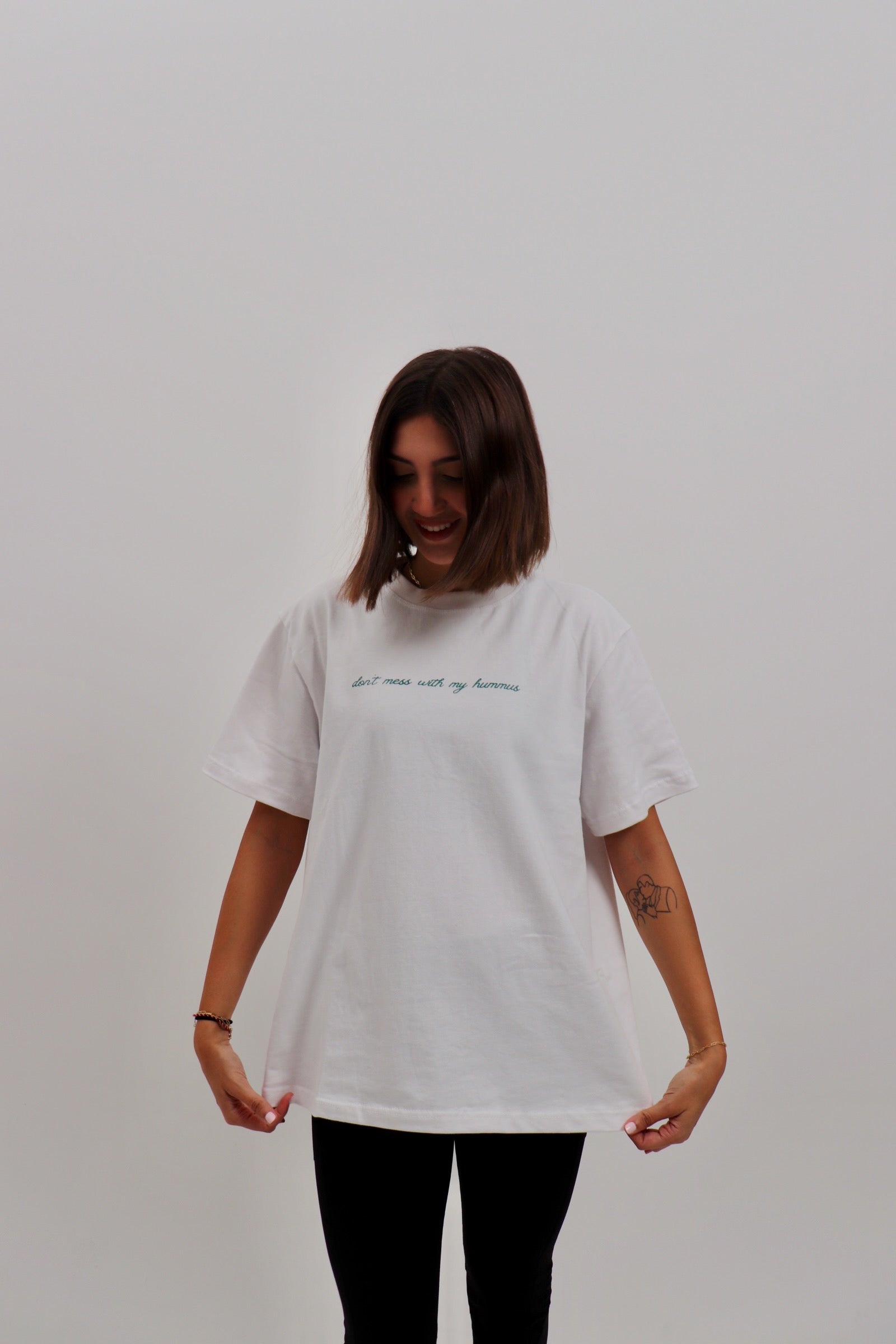 Hummus Tee White