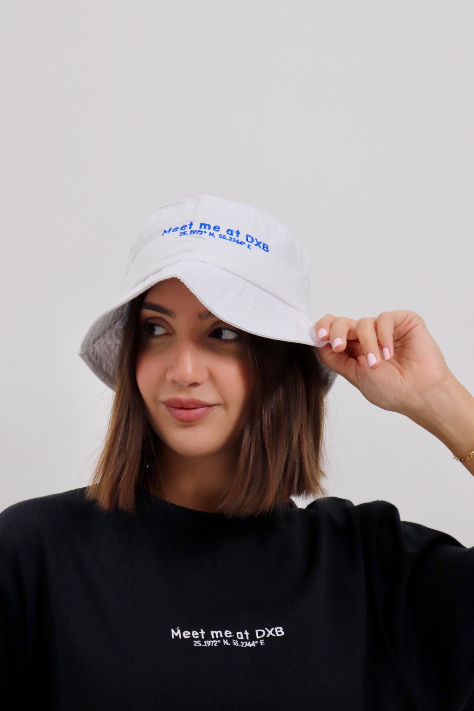 DXB Bucket Hat White